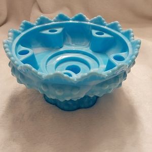 Fenton glass Candle Bowl